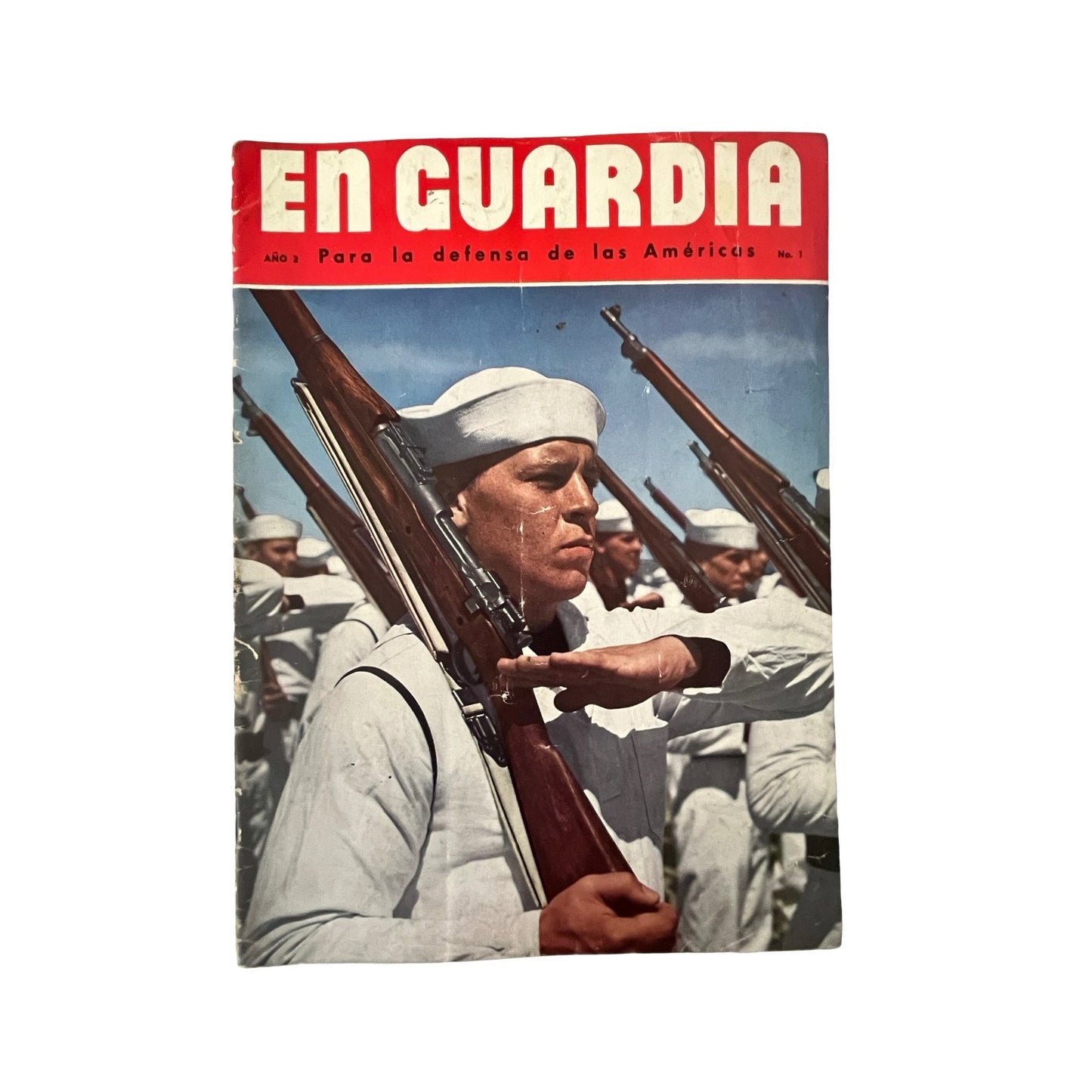 Vintage En Guardia Magazine Año 2 No 1 Spanish WWII Era Military Propaganda Issue