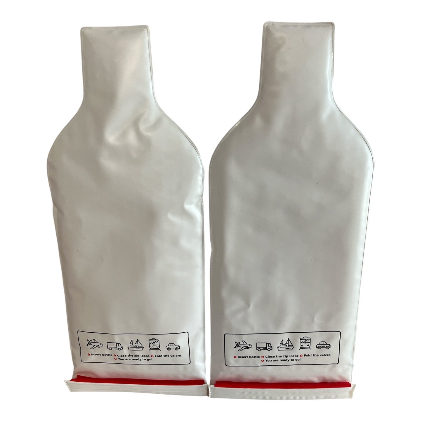 Set of 2 Ampio Home WineSuit Bottle Protectors – Travel Wine Sleeves