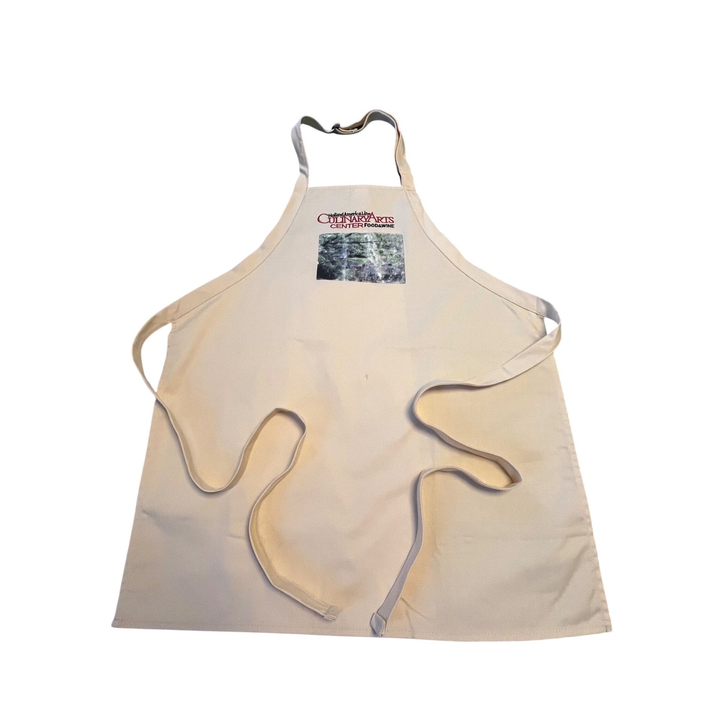 Holland America Line Culinary Arts Center Apron Food & Wine Cruise Souvenir Beige