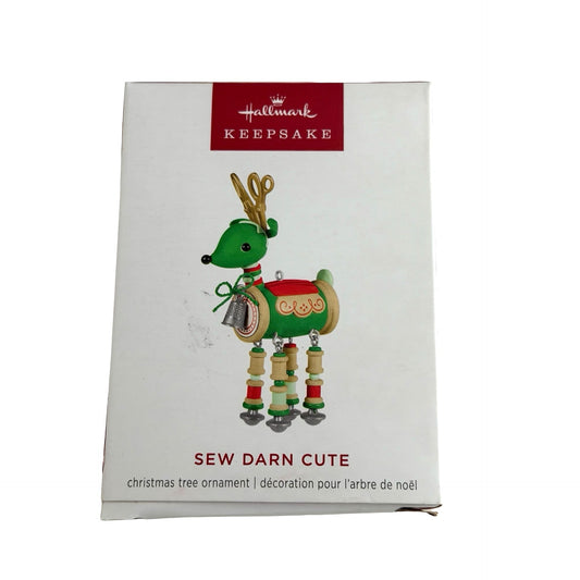 Hallmark Keepsake Sew Darn Cute Reindeer Ornament 2025 Artist Crafted Christmas Decor