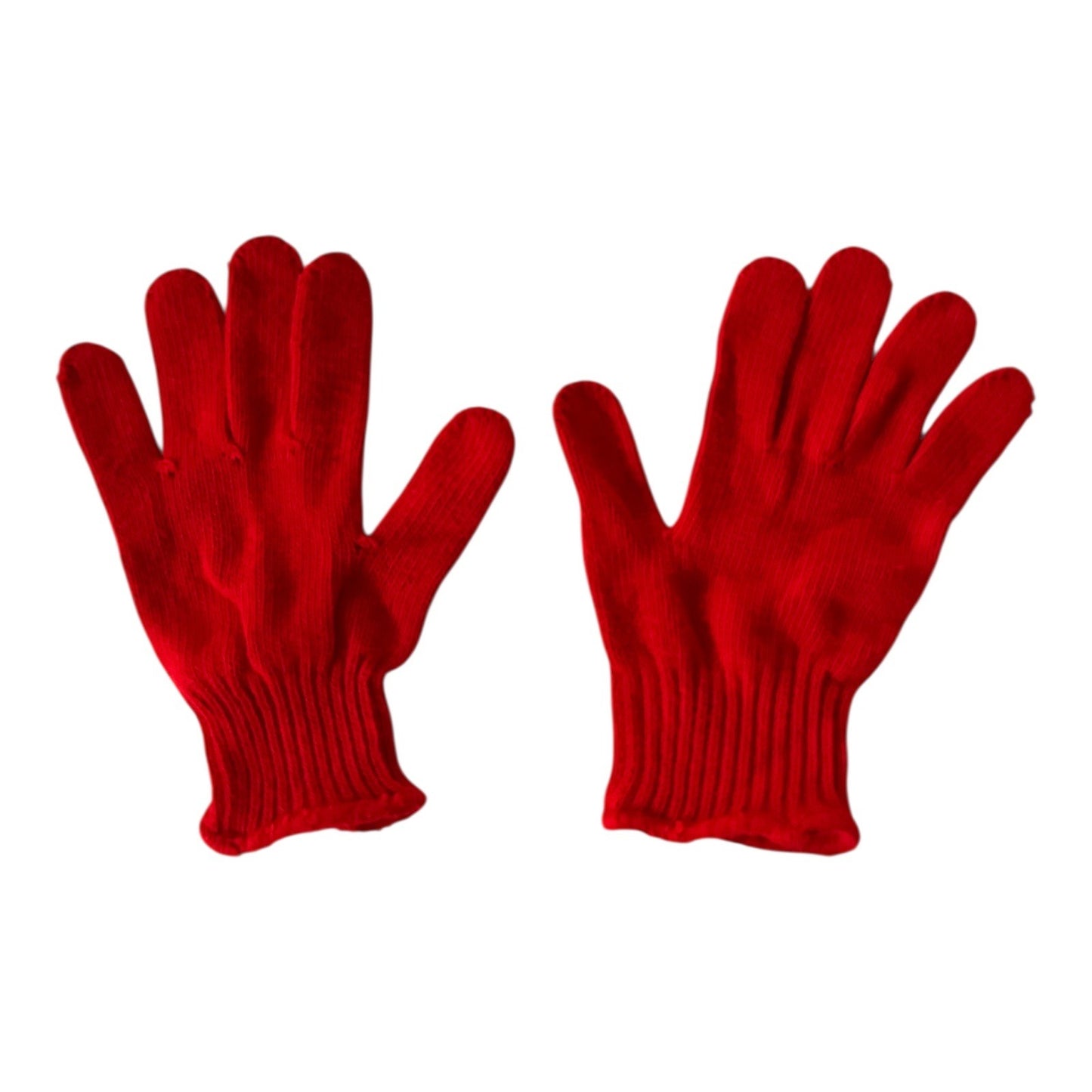 Vintage Target Promotional Red Knit Gripper Gloves White Dot Unused