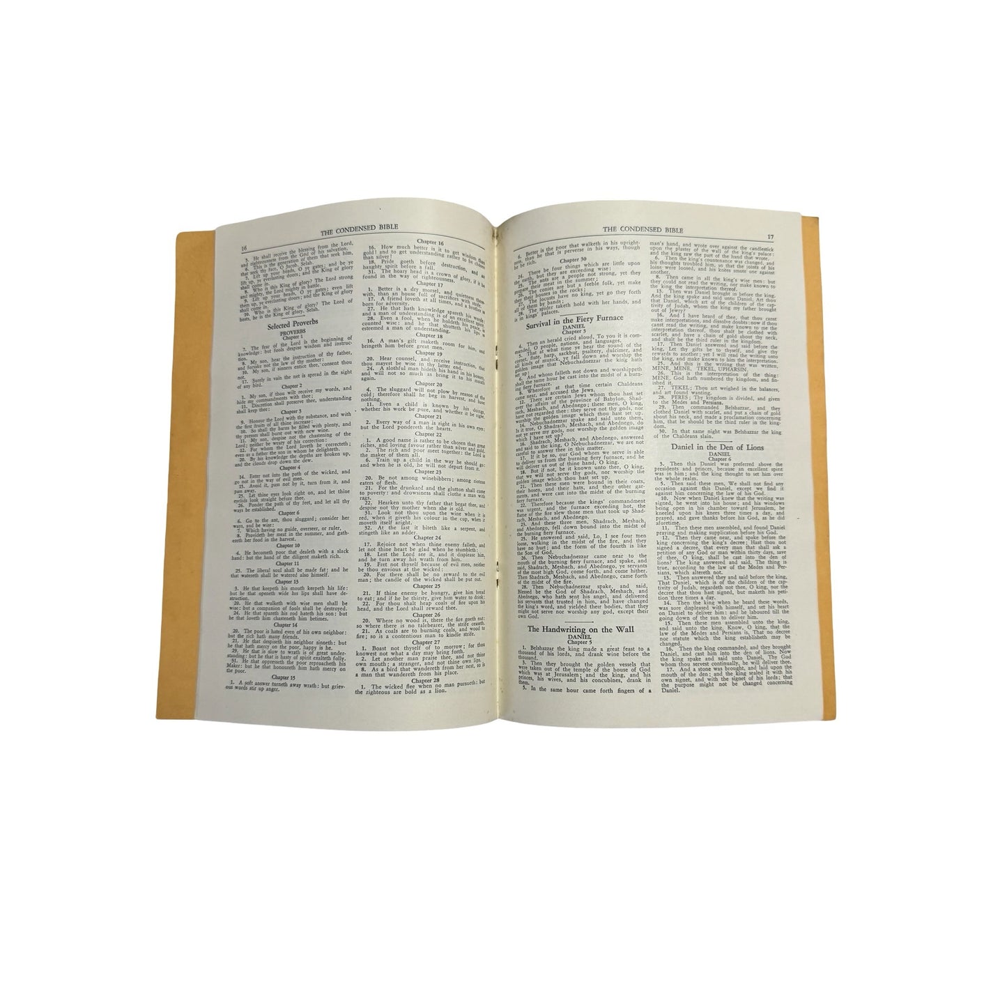 Vintage 1935 The Condensed Bible Cardinal Publishing Co William Thomas Owens 9x6