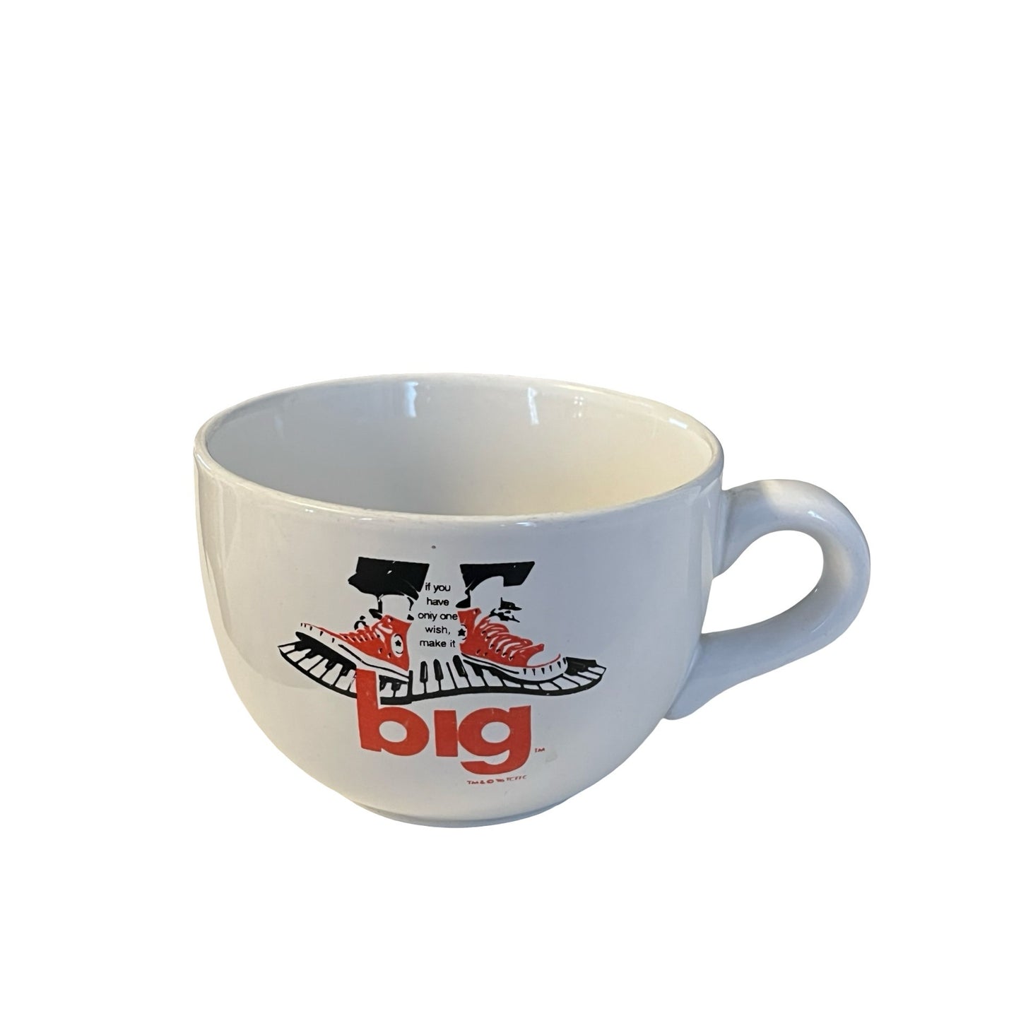 Big Movie Inspired Coffee Mug Piano Scene Red Sneakers Coffee Black Large Cup