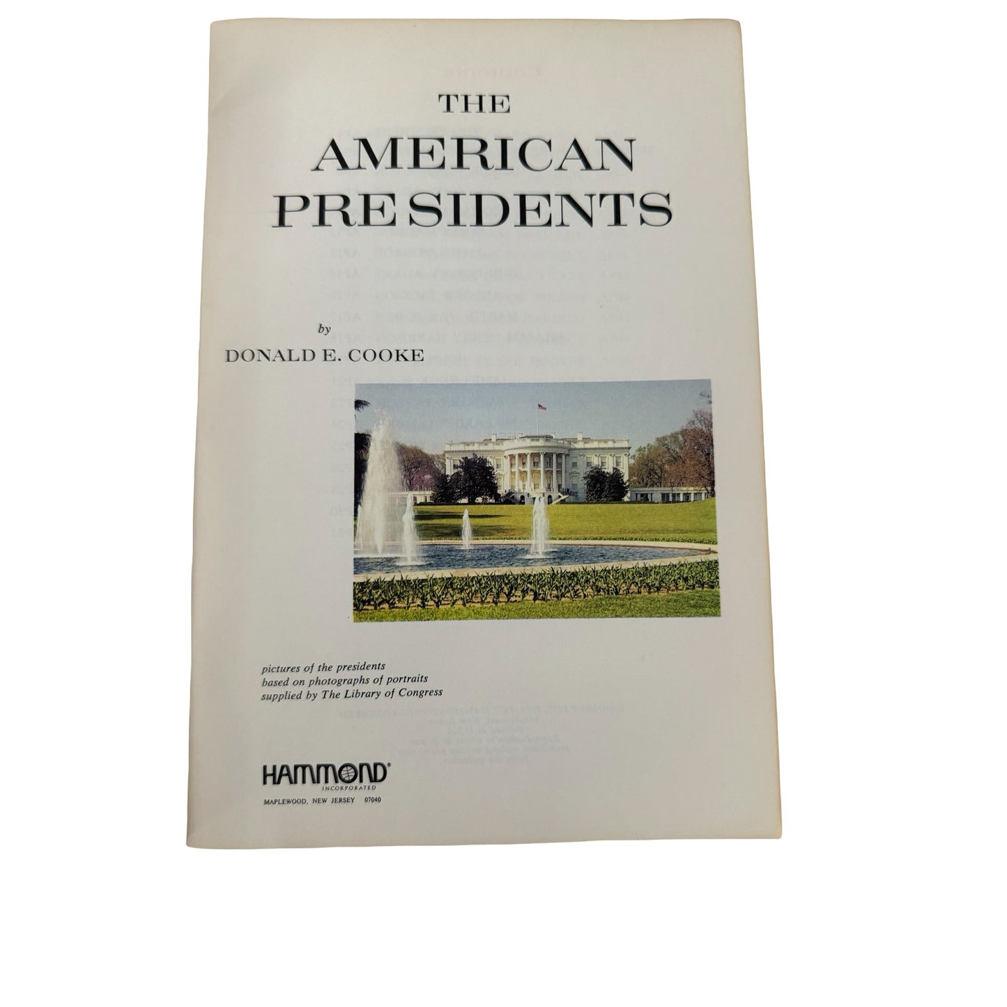 The American Presidents by Donald E. Cooke Vintage Hammond Illustrated History Paperback Jimmy Carter