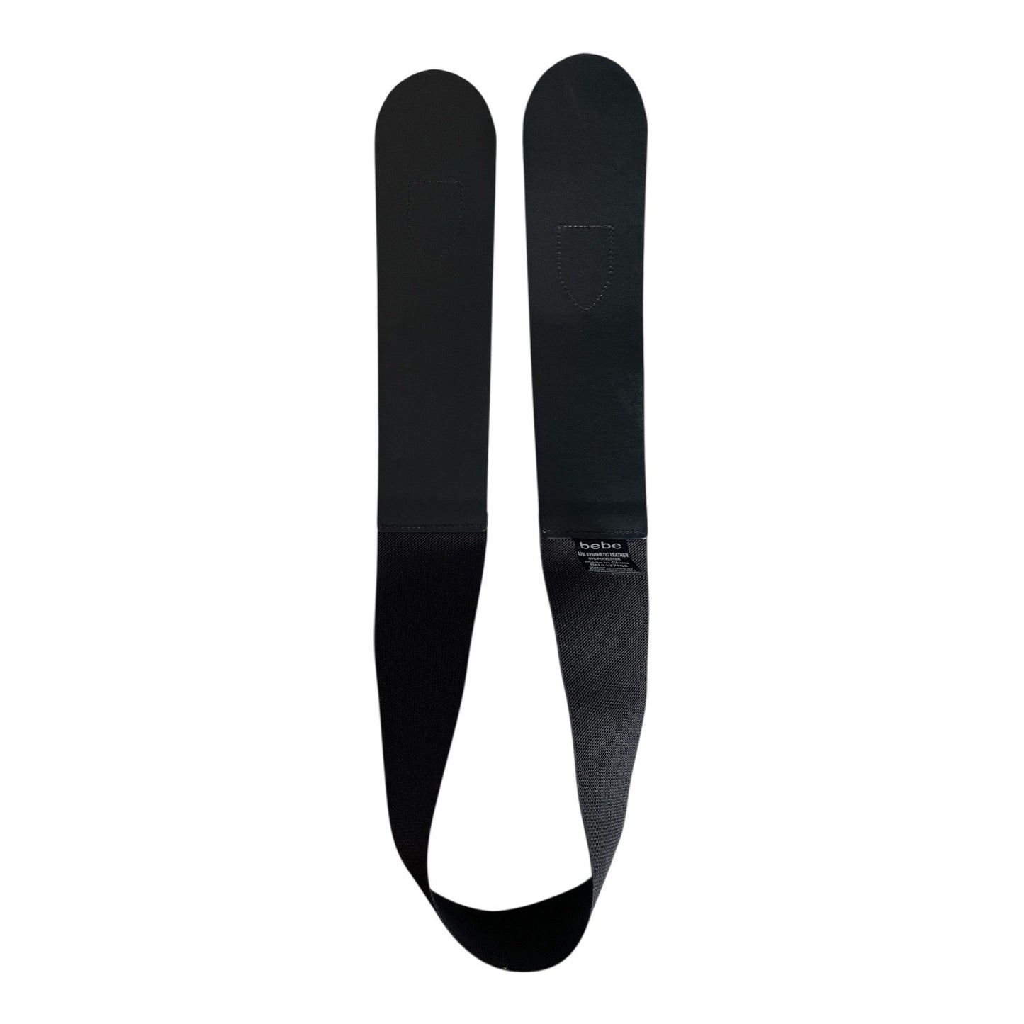 bebe Black Wide Belt with Double Ring Buckle Y2K M/L