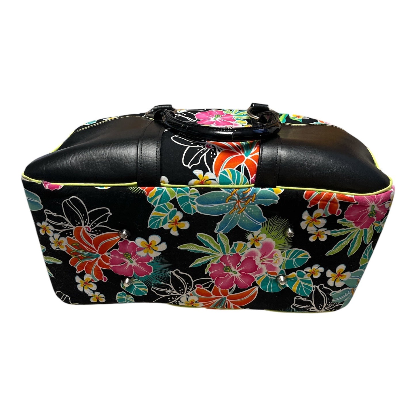 Floral Duffel Bag – Stylish and Spacious, Good Condition