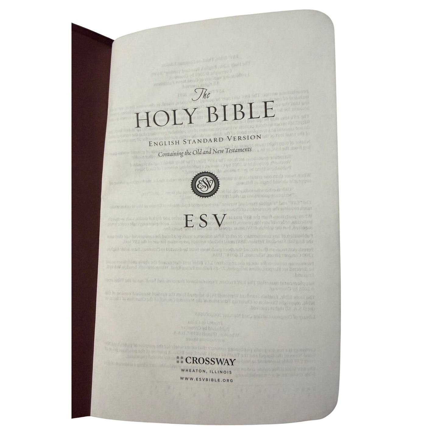 ESV Holy Bible English Standard Version Thinline Compact Edition Burgundy Crossway