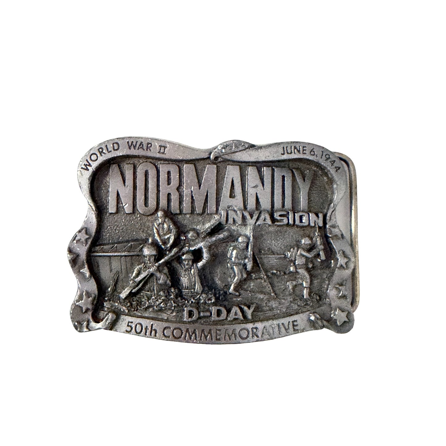 1994 Normandy Invasion D-Day 50th Commemorative Belt Buckle Limited Edition 419/5000
