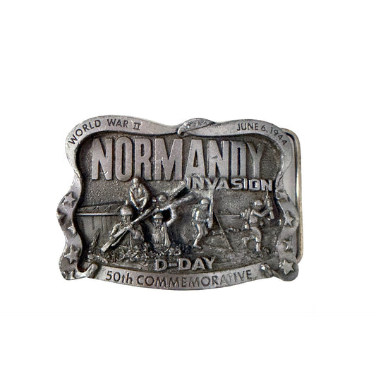 1994 Normandy Invasion D-Day 50th Commemorative Belt Buckle Limited Edition 419/5000