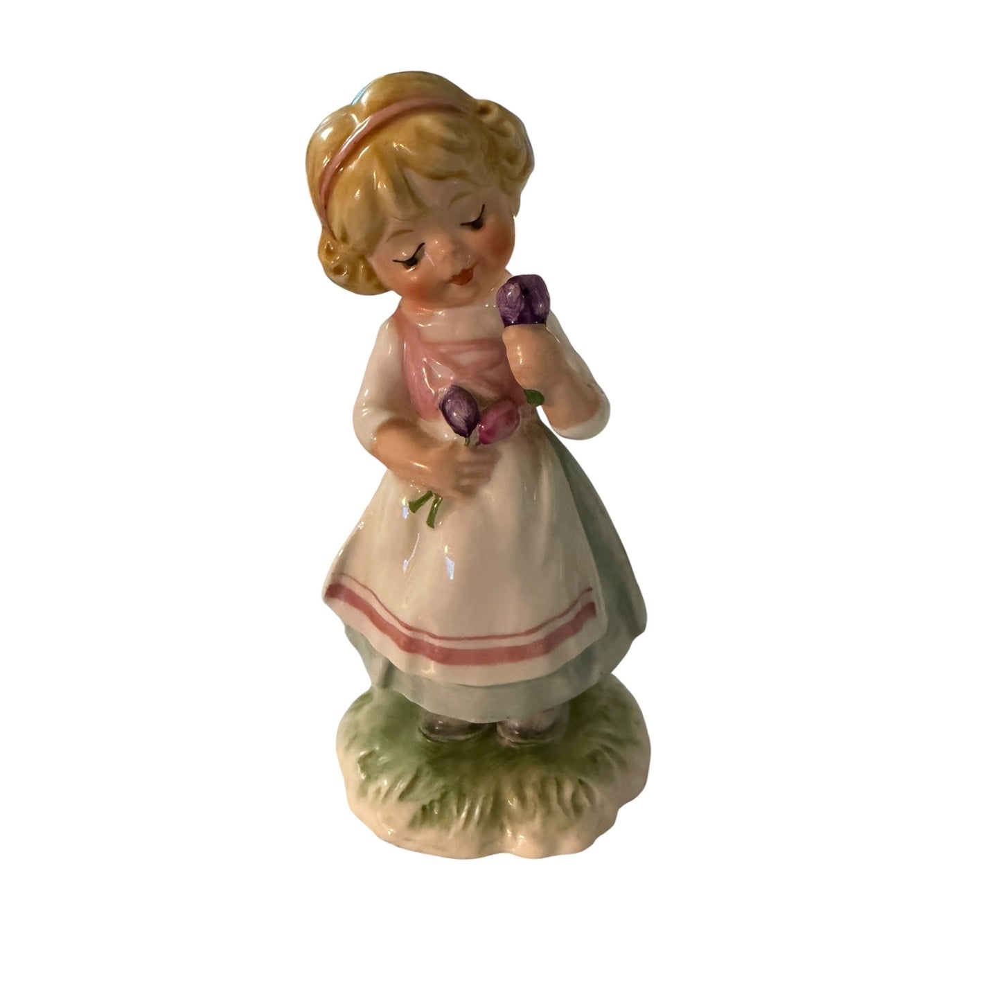 Vintage Goebel Love Figurine W Germany 1978 Girl Holding Flowers Porcelain