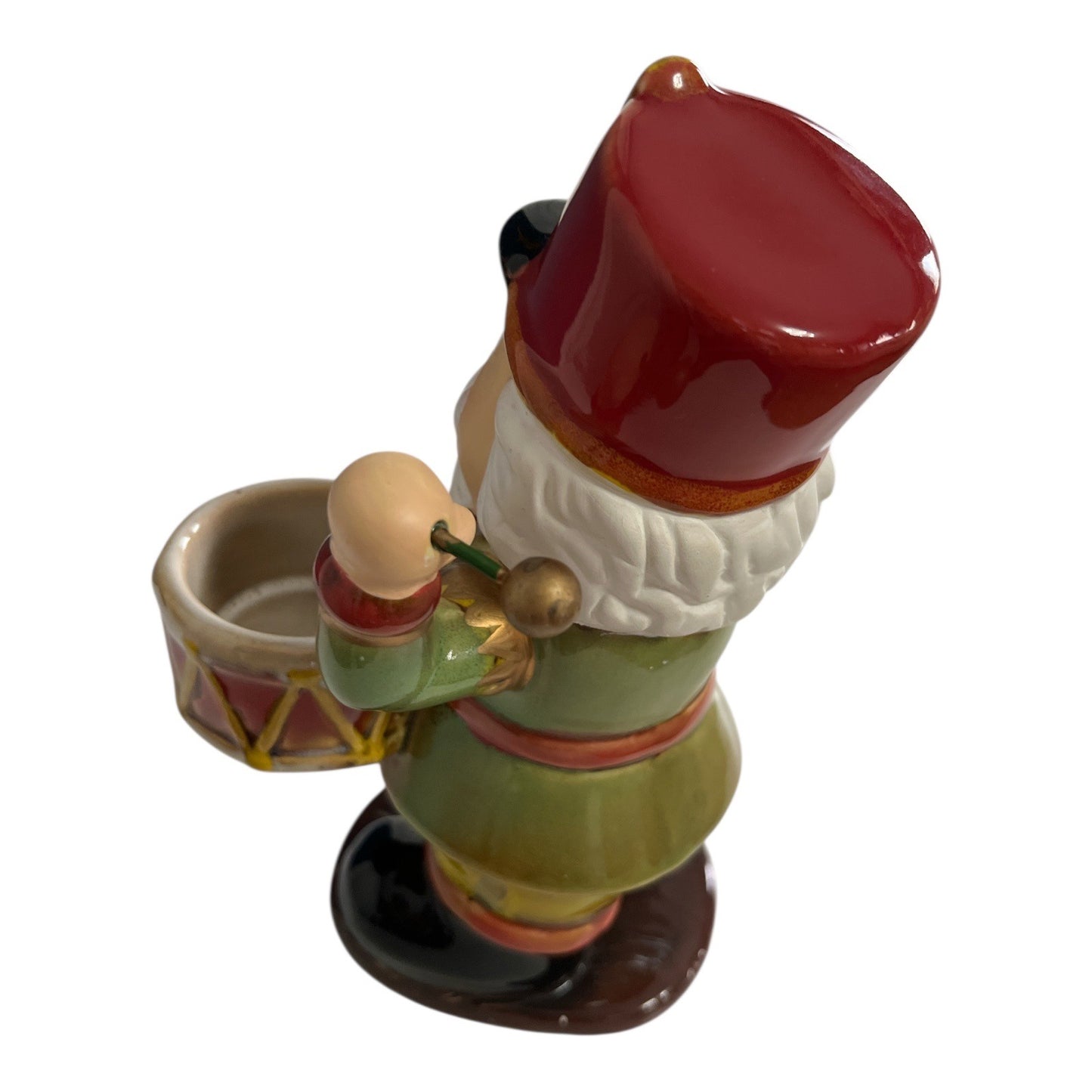 Vintage Yankee Candle Nutcracker Drum Tea Light Holder