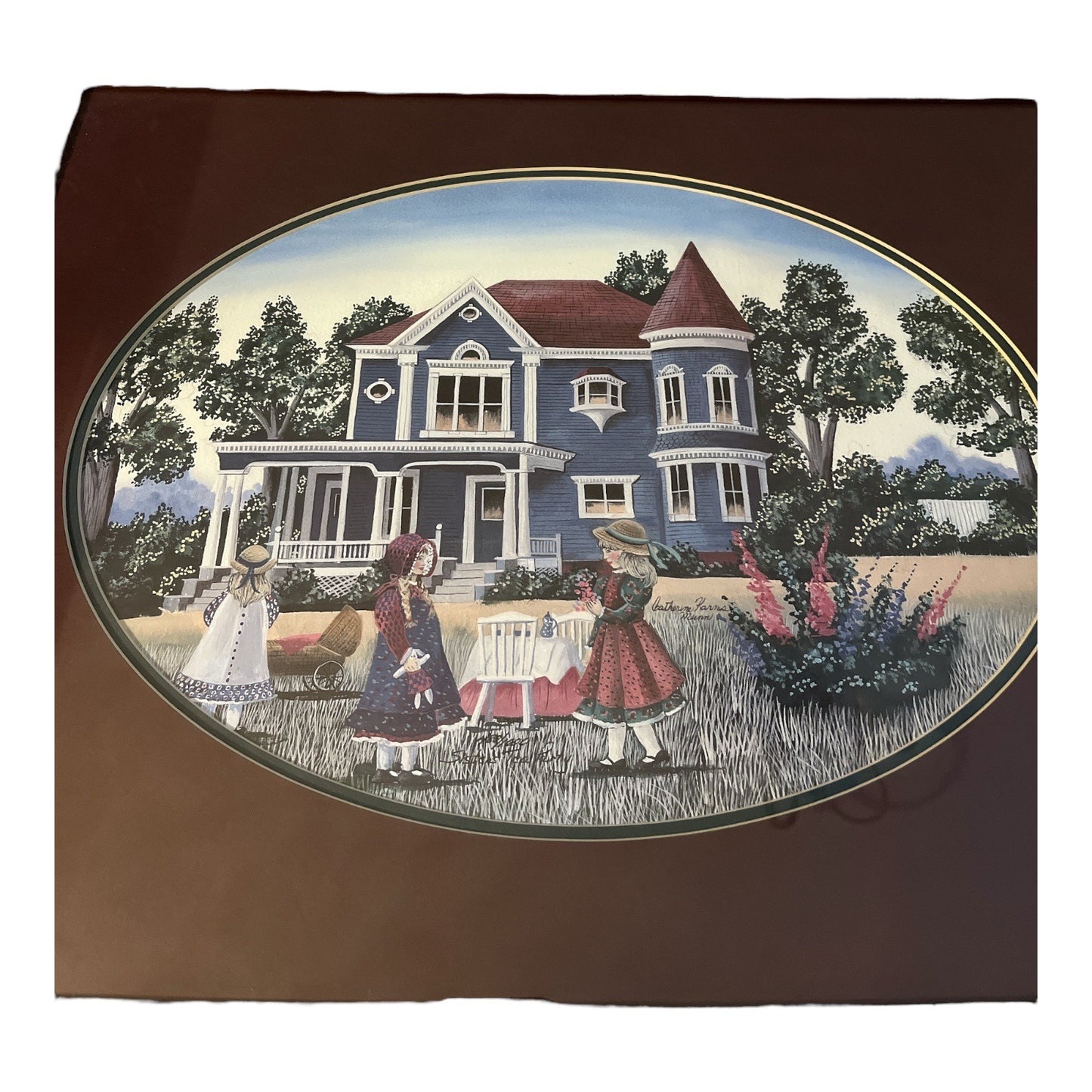 Catherine Karnes Munn Limited Edition Print – Sister’s Tea Party – Signed COA