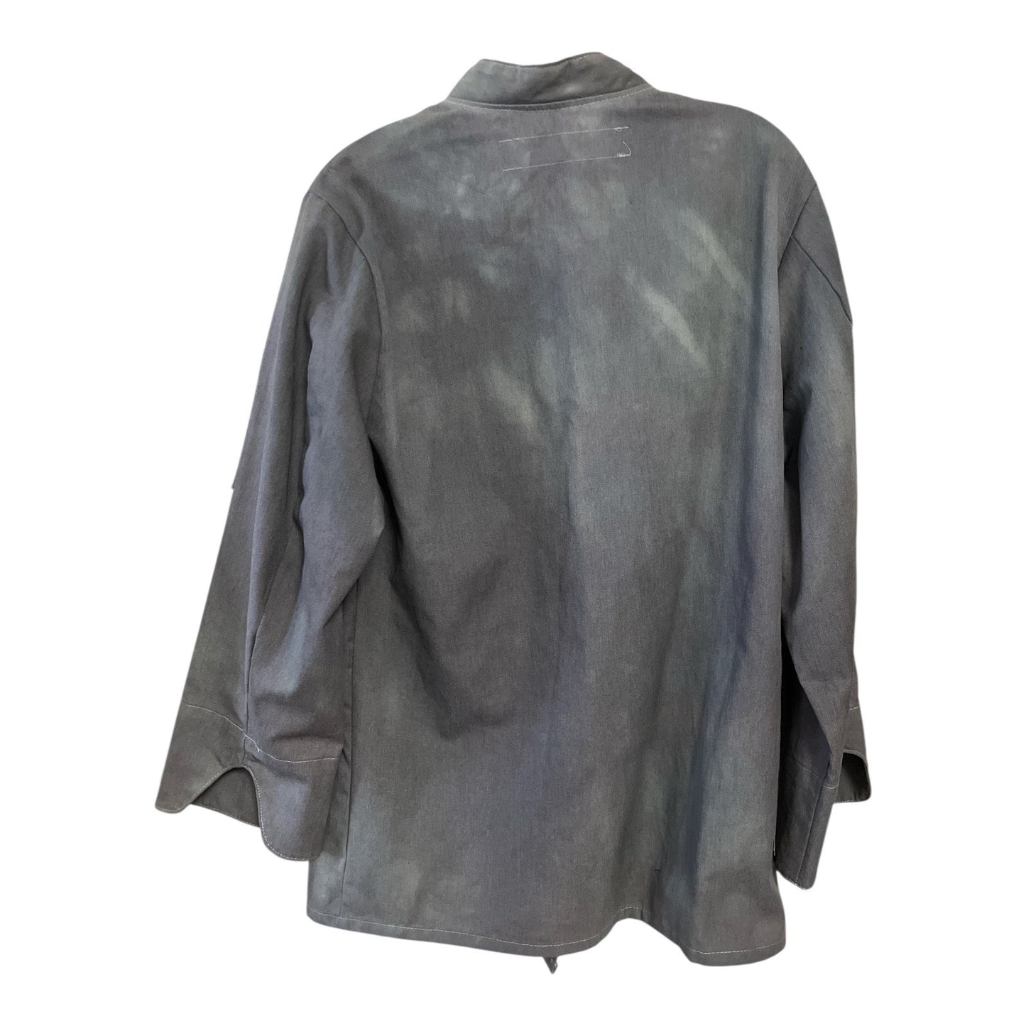 Chef Designs Gray Double-Breasted Chef Coat Men’s Size S-RG Long Sleeve