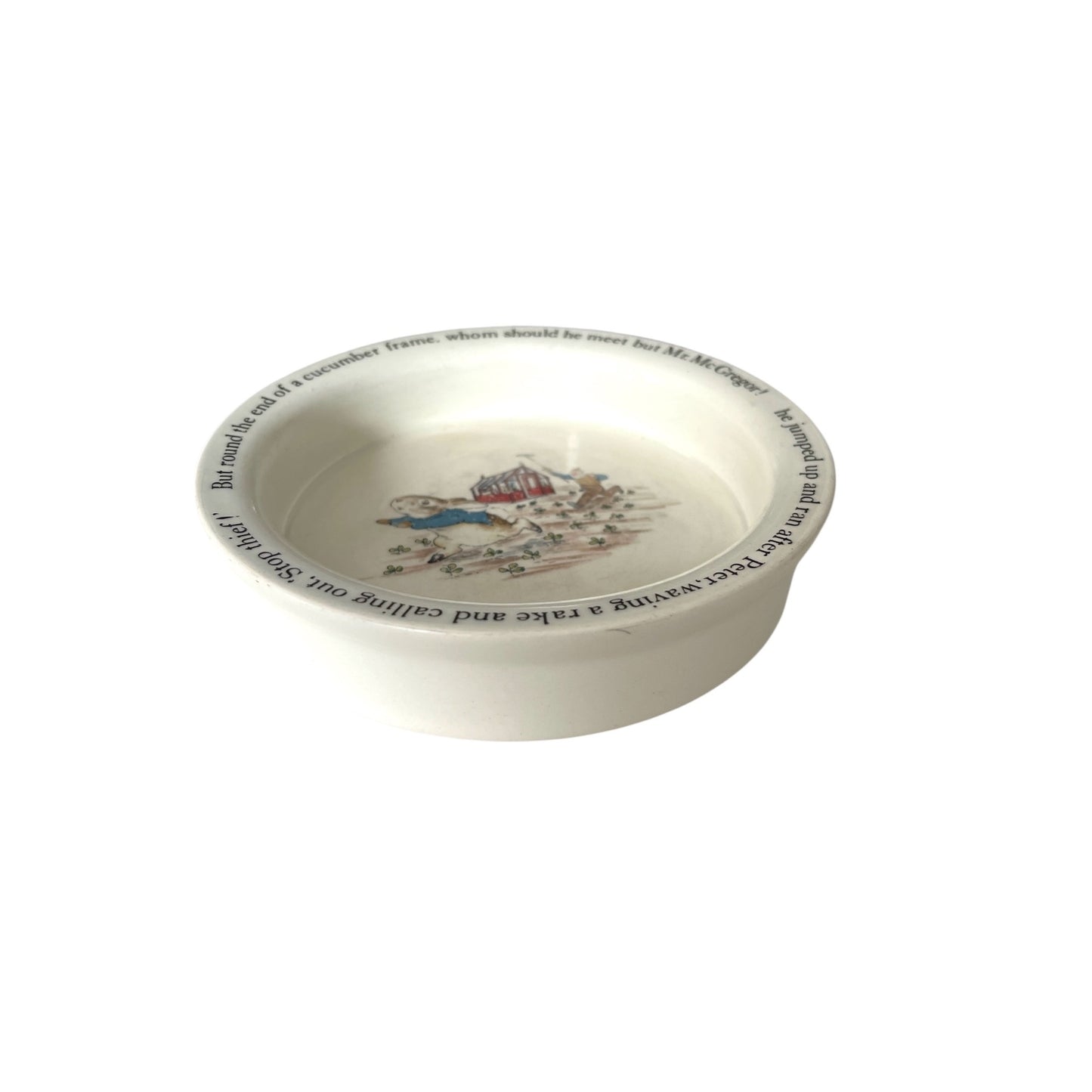 Vintage Wedgwood Peter Rabbit Child’s Bowl Beatrix Potter England 6.75 Inch