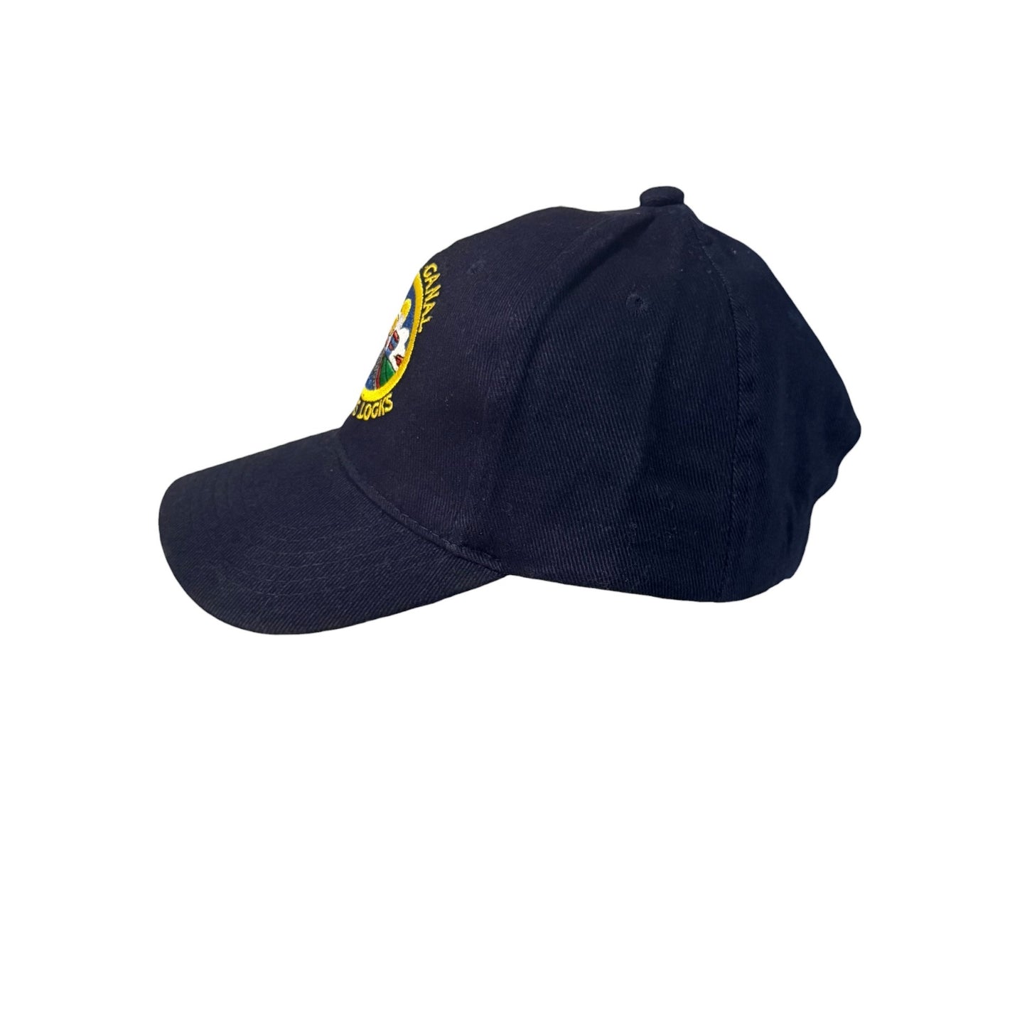 Panama Canal Miraflores Locks Embroidered Adjustable Baseball Cap Navy Blue Tourist Hat