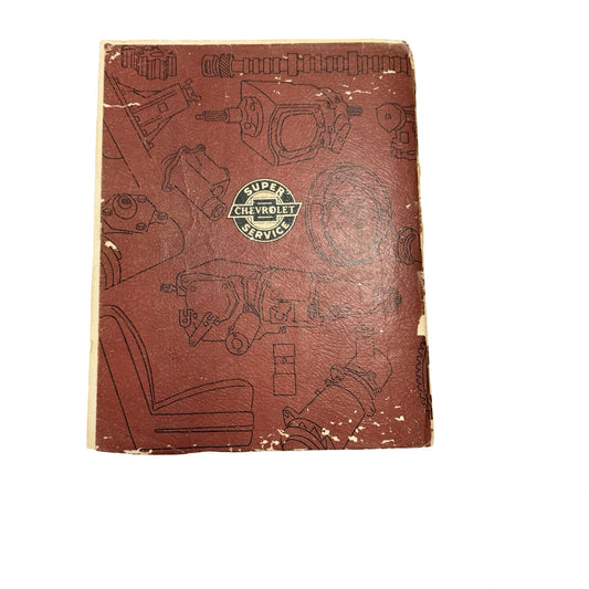 1955 Chevrolet Passenger Car Shop Manual Vintage Chevy Service Repair Book