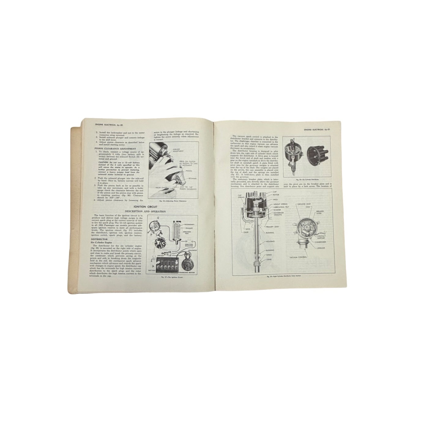 1955 Chevrolet Passenger Car Shop Manual Vintage Chevy Service Repair Book