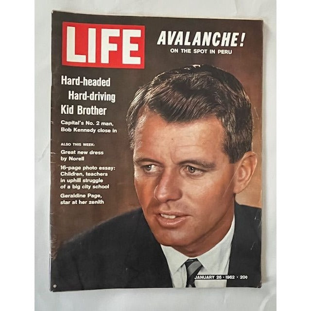 Vintage LIFE Magazine January 26 1962 Robert Kennedy RFK Cover Issue