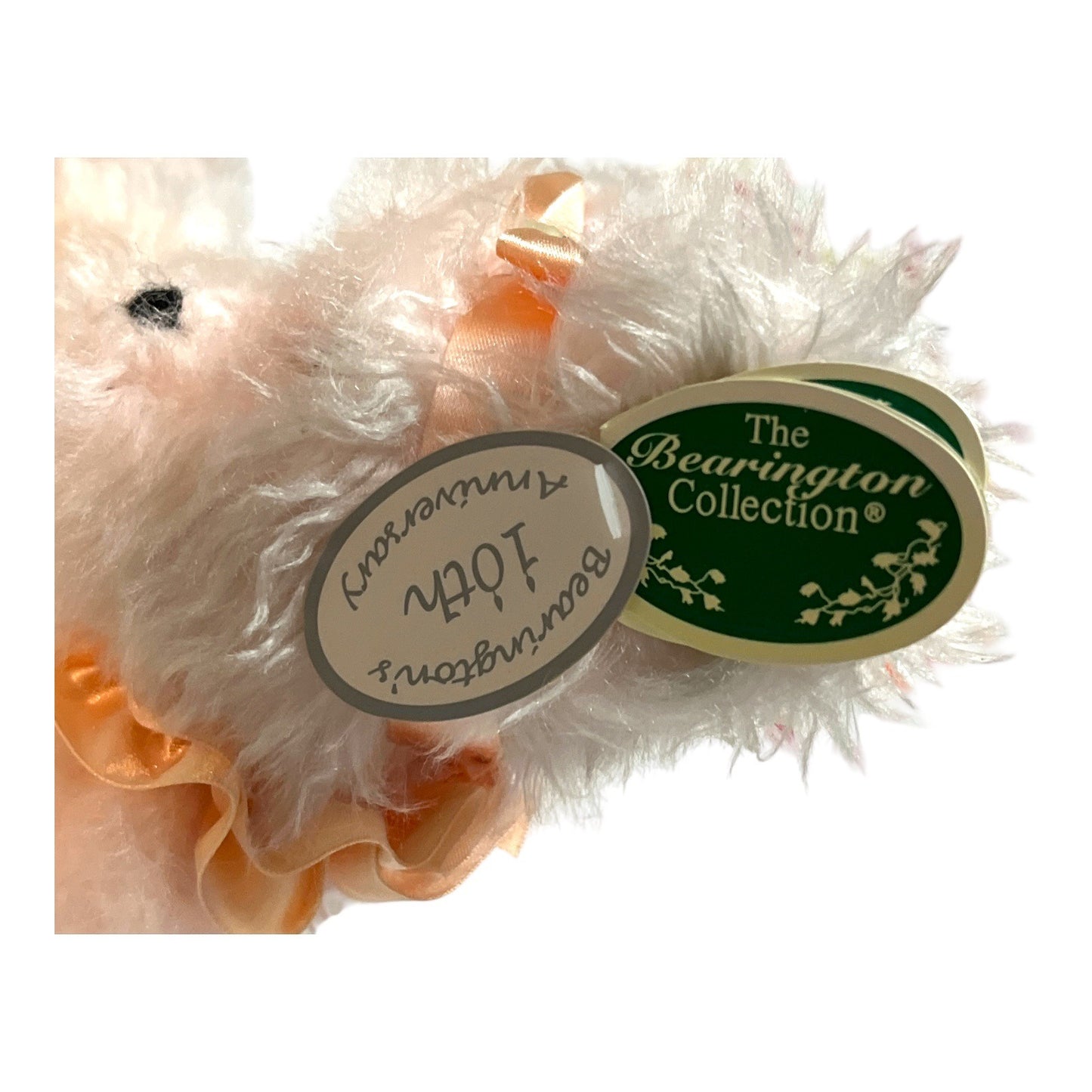 Bearington 10th Anniversary Charity Bear Pink Plush Limited Edition