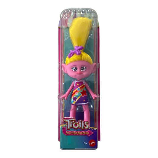 Trolls Fun Fair Surprise Doll Blonde Hair Yellow Dress HKF10 Mattel New Sealed