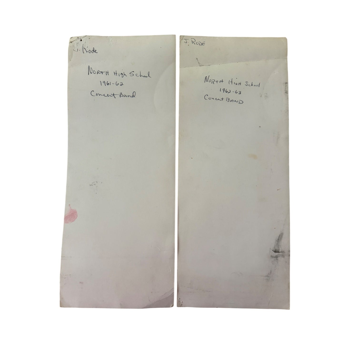 Vintage North High School Concert Band Photographs 1961 1963 Named Students Photo Lot