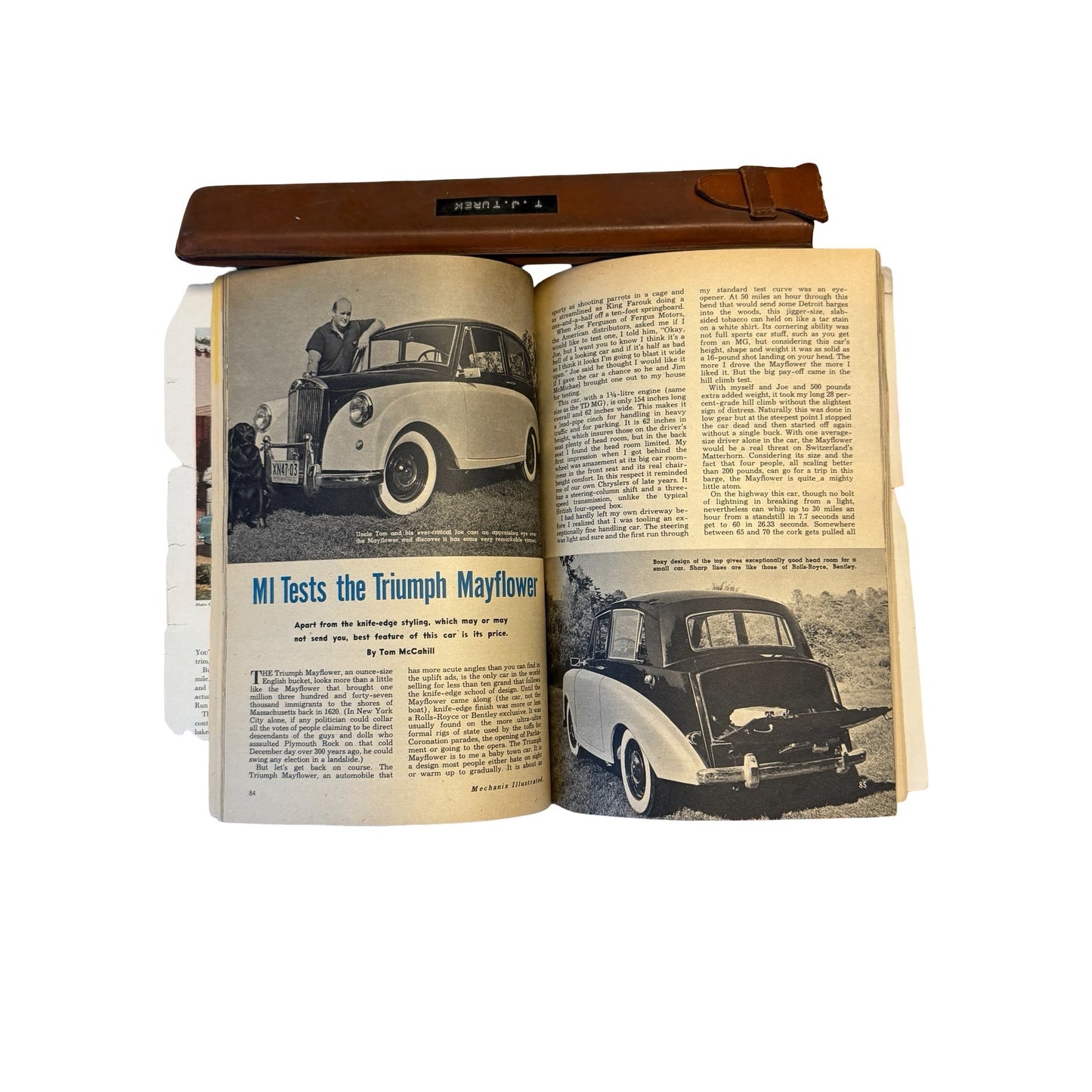 Mechanix Illustrated December 1957 Magazine Duesenberg Chrysler Triumph Mayflower Cars