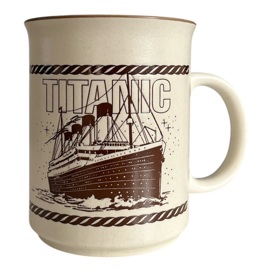 Vintage RMS Titanic “Ship of Dreams” Coffee Mug Made in Japan Nautical History