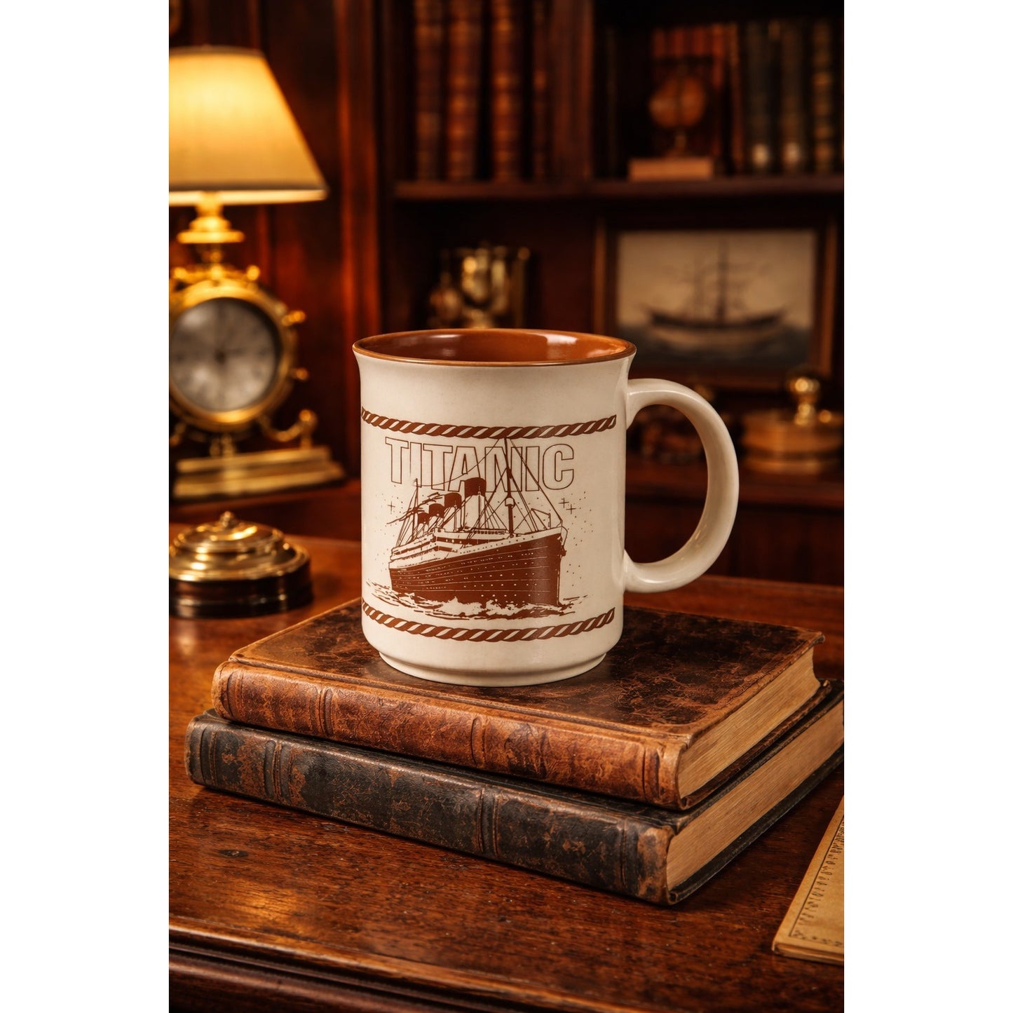 Vintage RMS Titanic “Ship of Dreams” Coffee Mug Made in Japan Nautical History