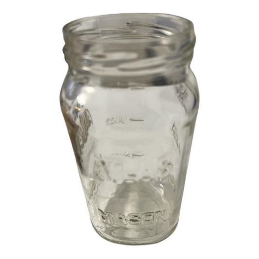 Vintage Atlas Mason Jar – Clear Glass Quart Canning Jar – Mid 20th Century