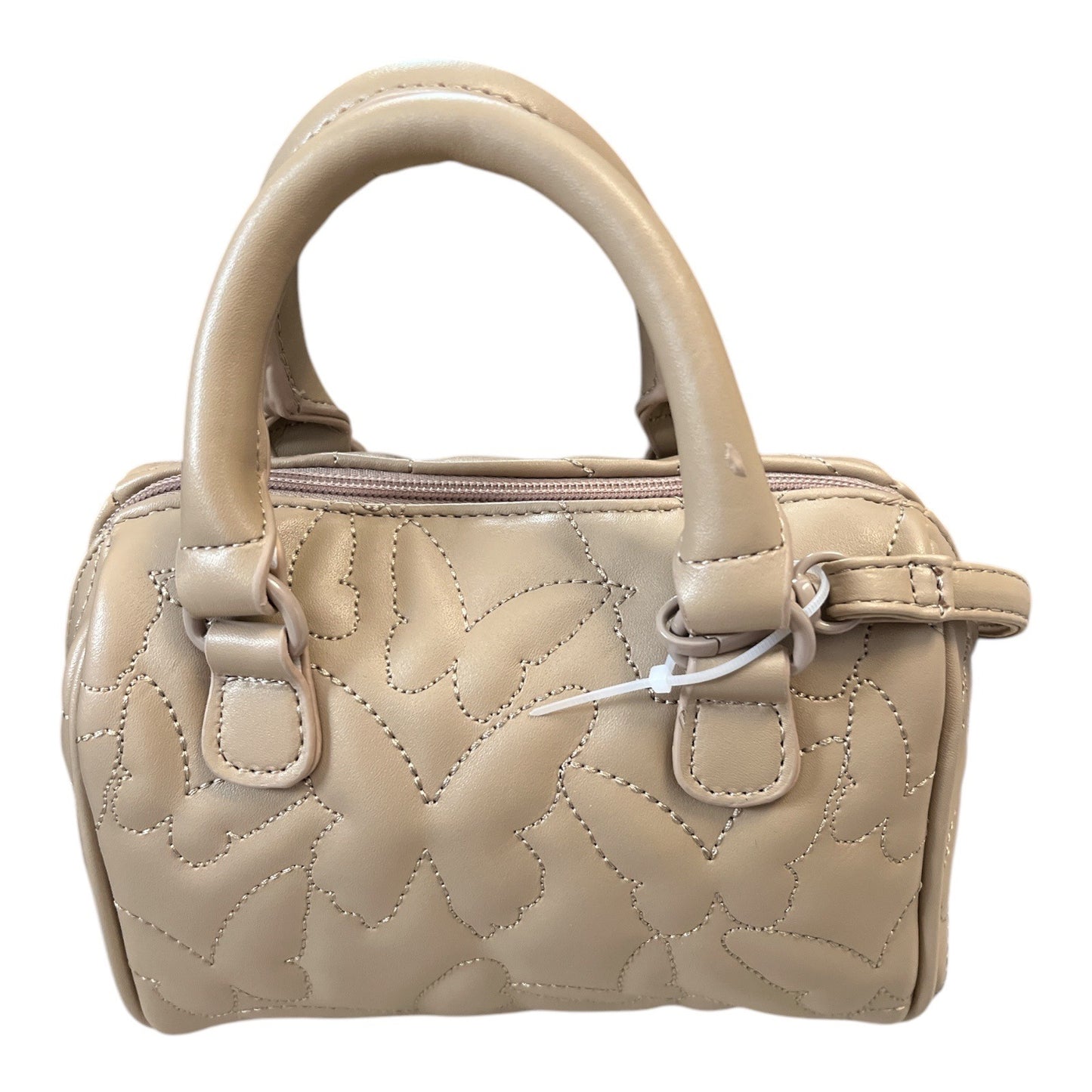 Betsey Johnson Mini Satchel Butterfly Quilted Faux Leather Crossbody Bag New With Tags