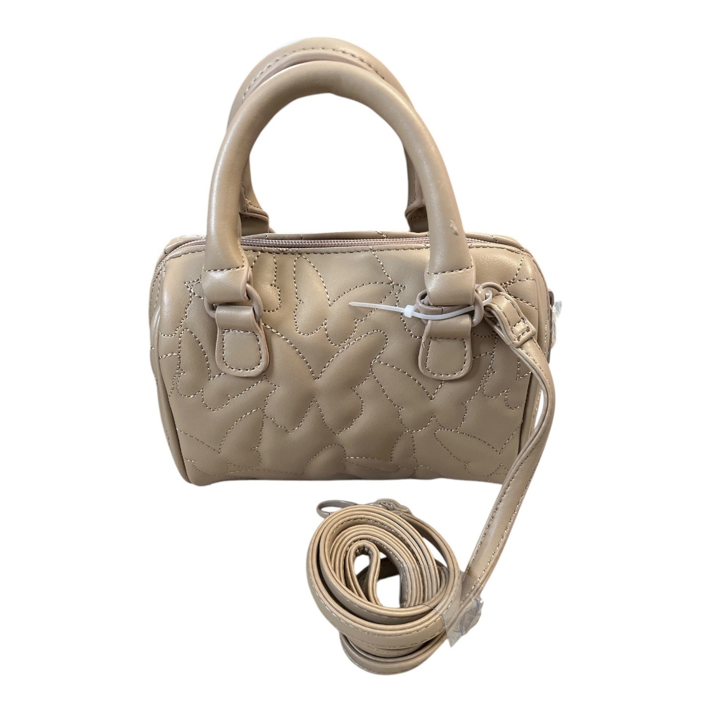 Betsey Johnson Mini Satchel Butterfly Quilted Faux Leather Crossbody Bag New With Tags