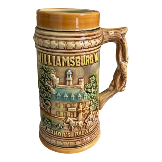 Vintage Williamsburg Governor’s Palace & Powder Magazine Beer Stein Made in Japan