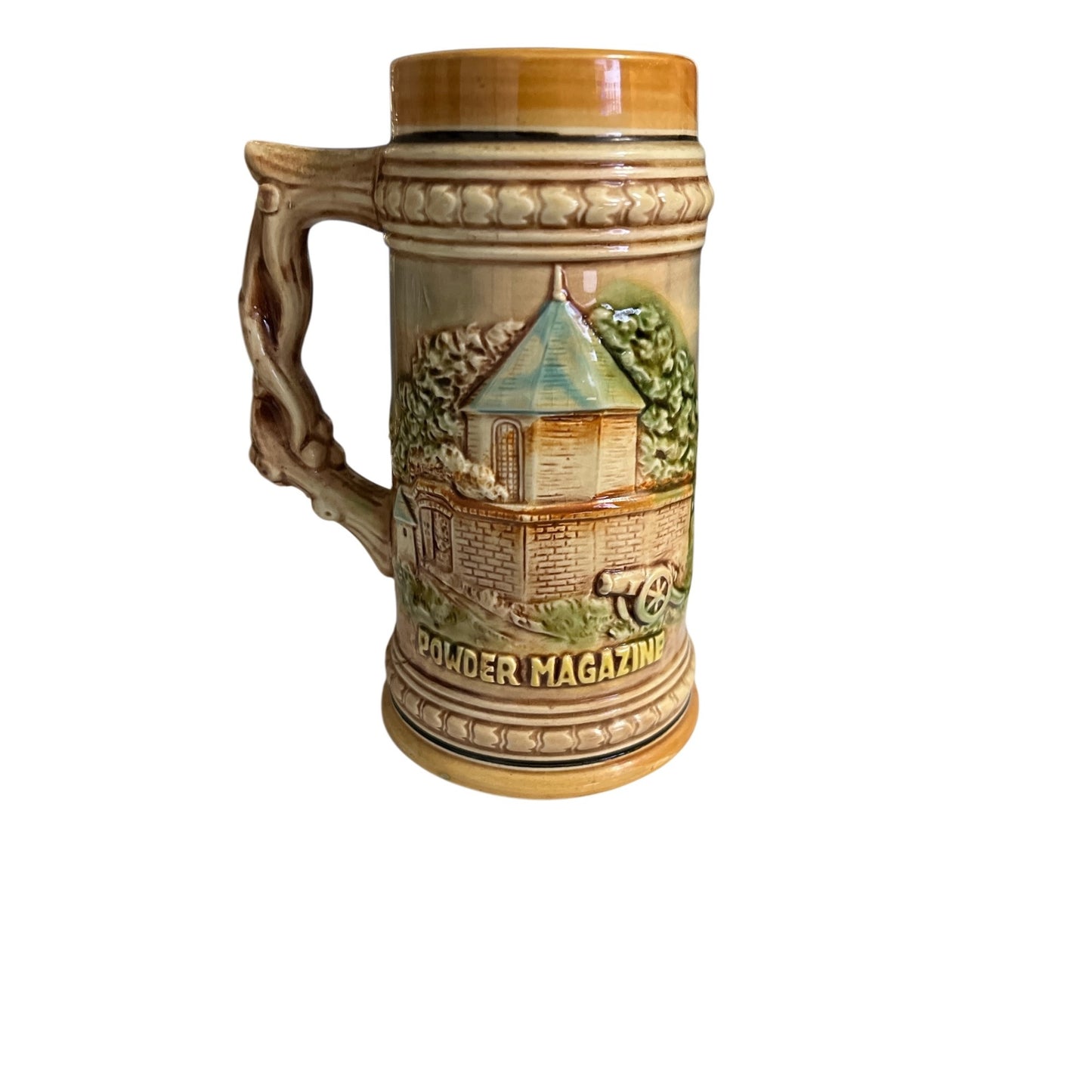 Vintage Williamsburg Governor’s Palace & Powder Magazine Beer Stein Made in Japan