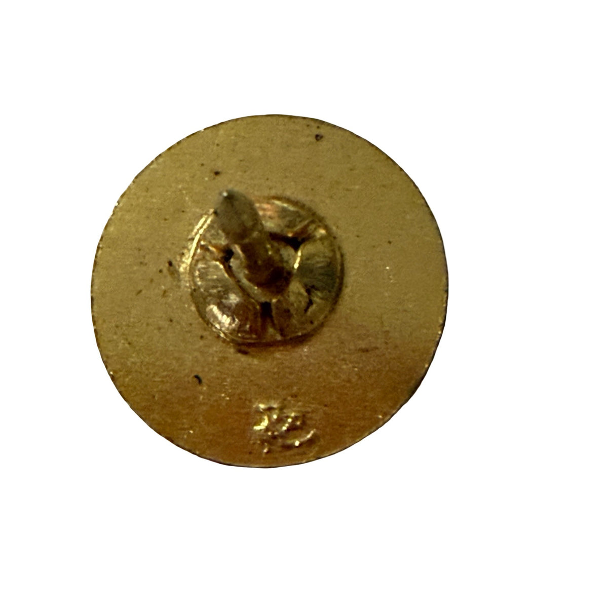 Vintage NRA National Rifle Association Round Enamel Lapel Pin Gold Tone 1/2 Inch