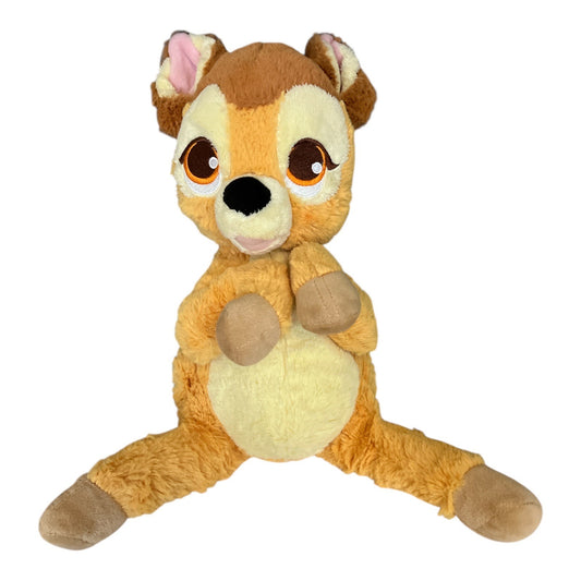 Disney Bambi Plush Deer – 10” Stuffed Animal – Embroidered Eyes – Soft Brown & Cream – c. 2010s
