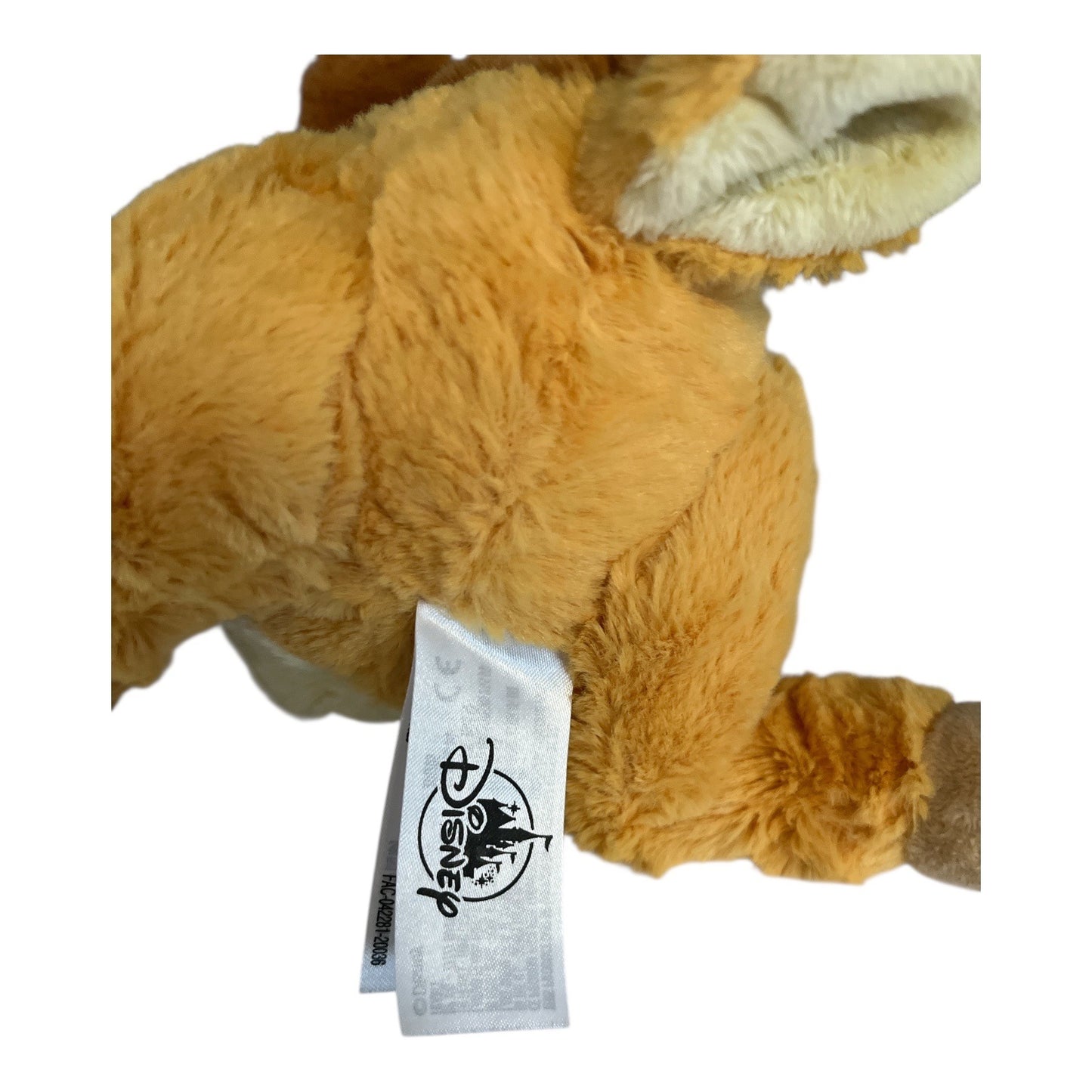Disney Bambi Plush Deer – 10” Stuffed Animal – Embroidered Eyes – Soft Brown & Cream – c. 2010s