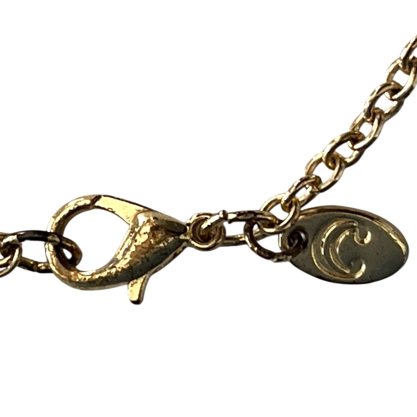 Charming Charlie Black & Gold Statement Necklace – Faceted Discs & Crystal Accents