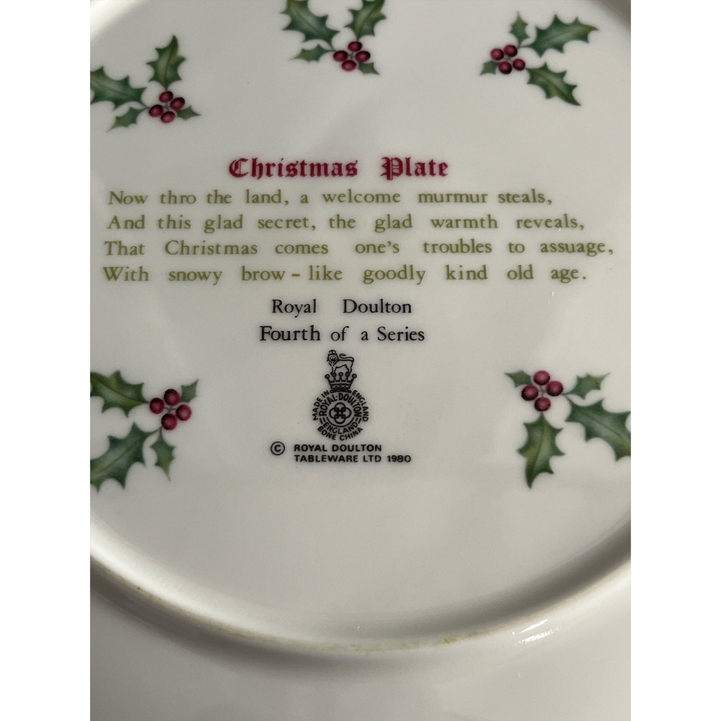Royal Doulton Christmas Plate – 1980 Father Christmas
