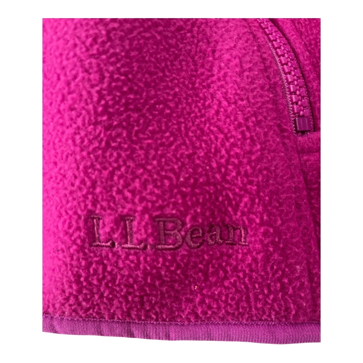 L.L. Bean Women’s Small Fuchsia Pink Full-Zip Fleece Jacket – Polartec Recycled