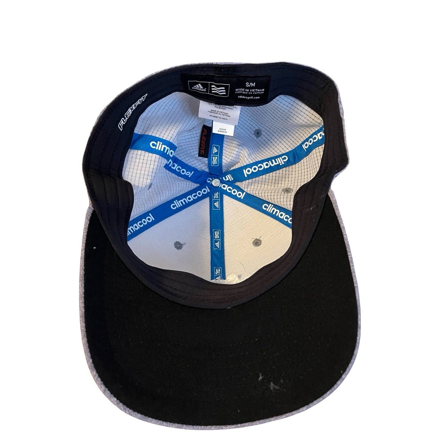 Adidas The Maus Difference Gray Climalite Flexfit Hat S/M Stretch Fit Golf Cap