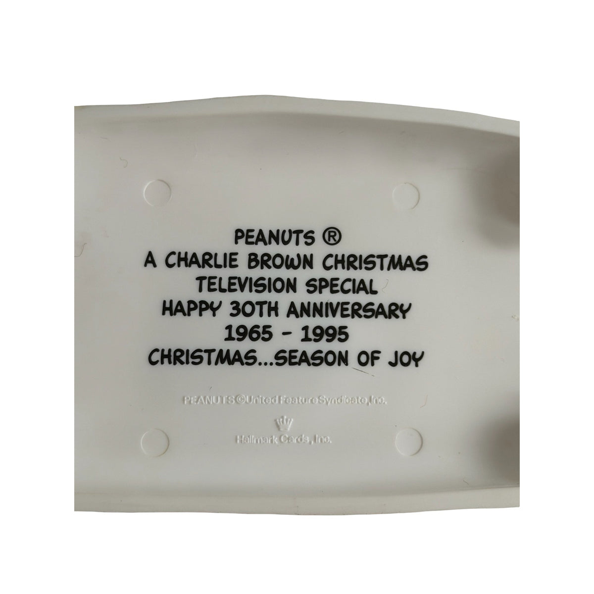 Vintage 1995 Hallmark Peanuts Charlie Brown Christmas Snow Scene Tabletop Display