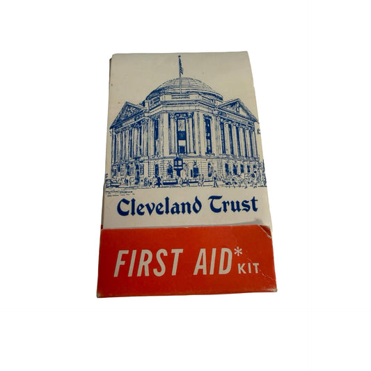 Vintage Cleveland Trust First Aid Kit Cleveland Ohio Bank Advertising 1950s