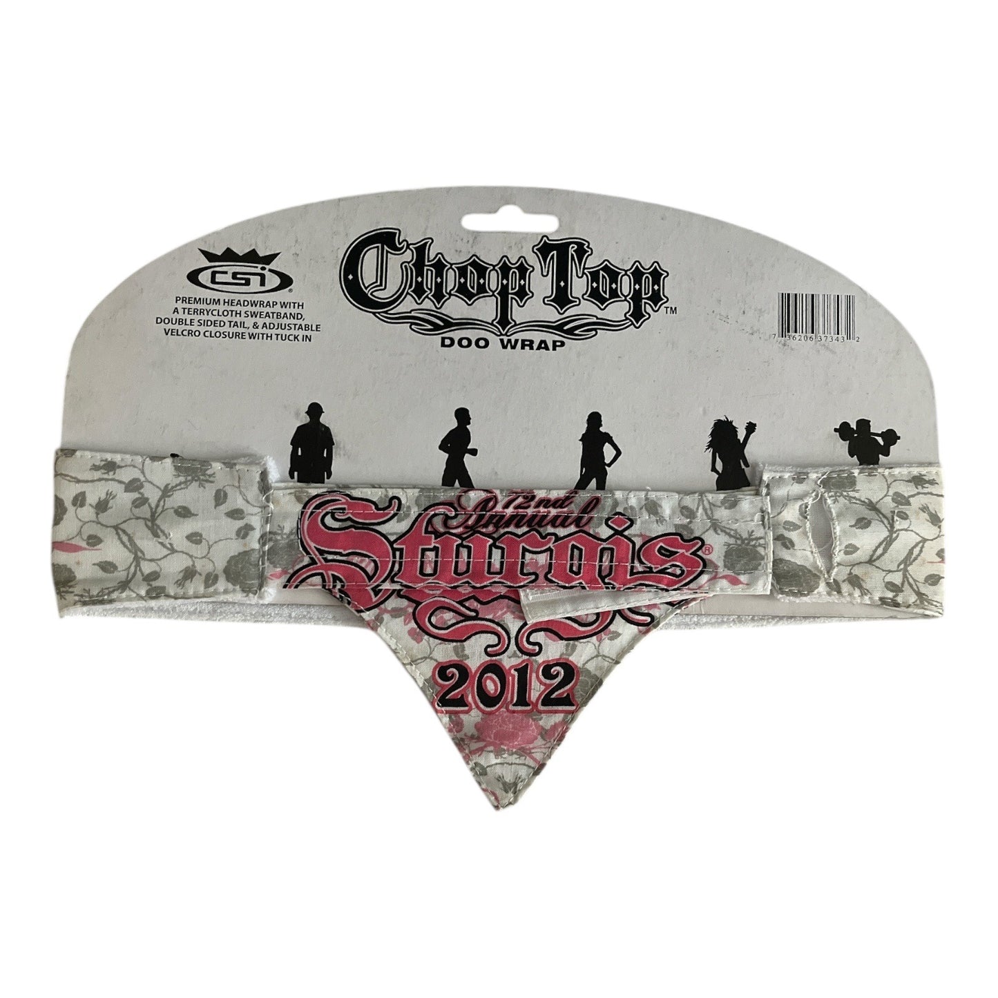 Chop Top Doo Wrap Sturgis 2012 Black Hills Rally Biker Headwrap Bandana