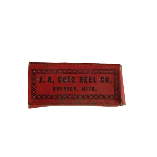 Vintage J.A. Coxe Reel Co Rod Clamp Assortment No 3 Box Lubriplate Fishing Reel Accessory