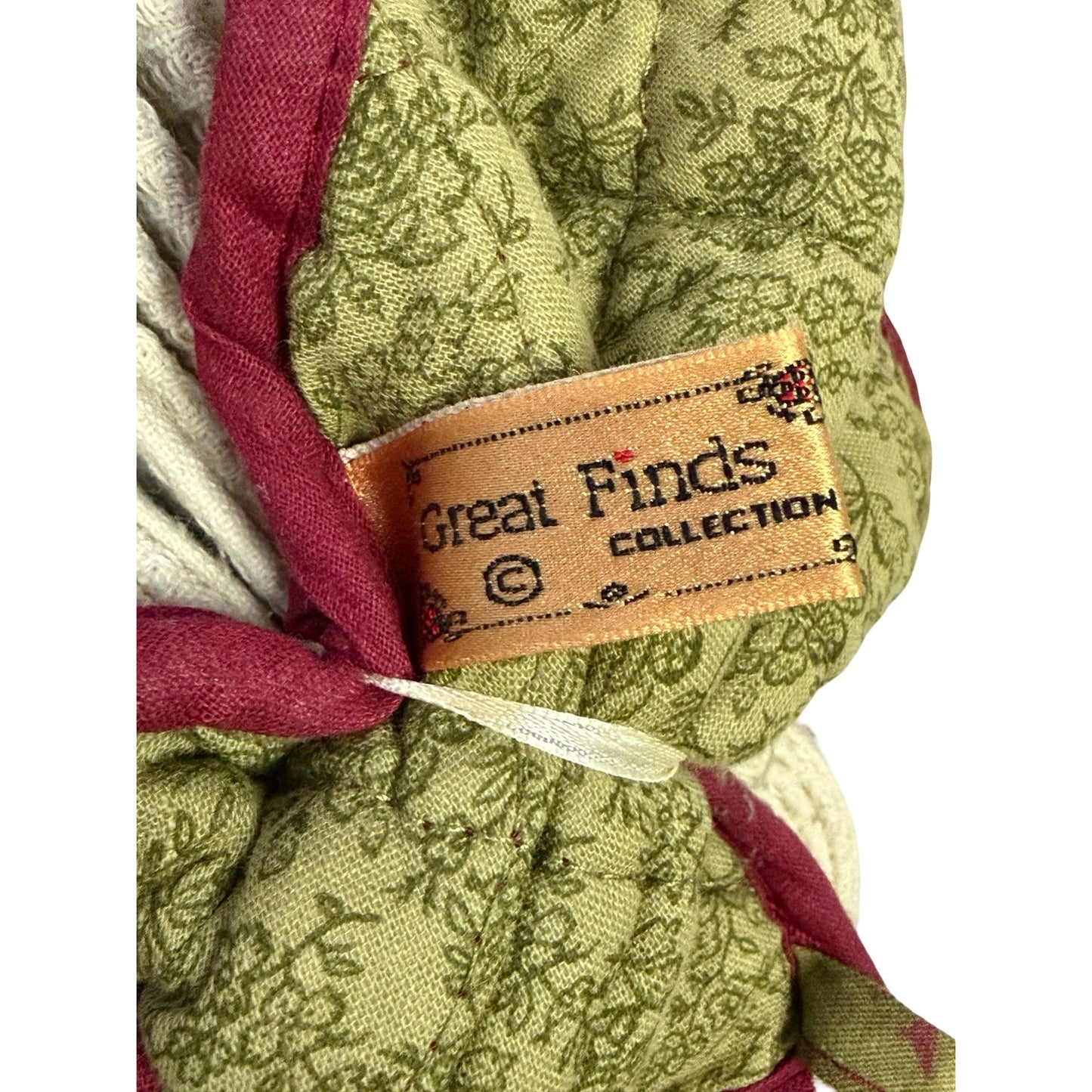 Great Finds Collection Good Friends Handmade Hanging Kitchen Towel Angel Burgundy Floral Country Decor