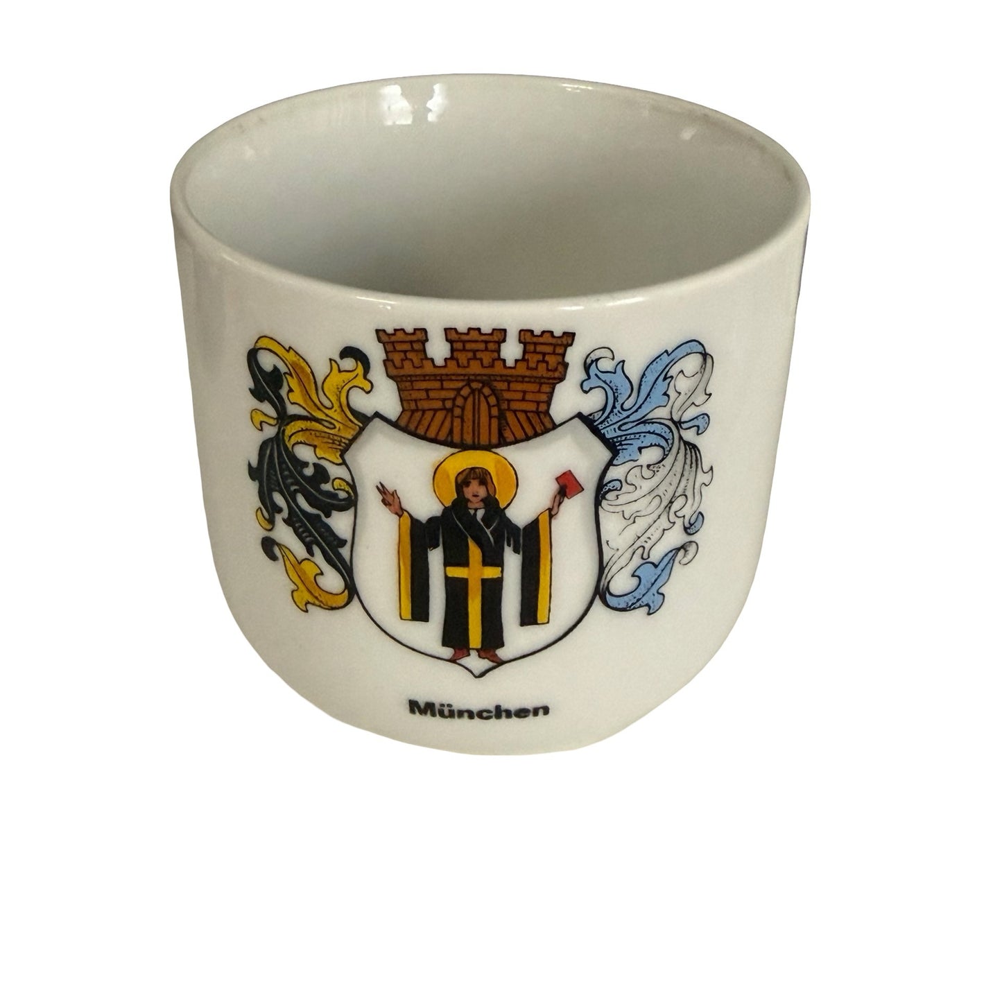 Vintage Weiden Bavaria München German City Crest Porcelain Souvenir Cup