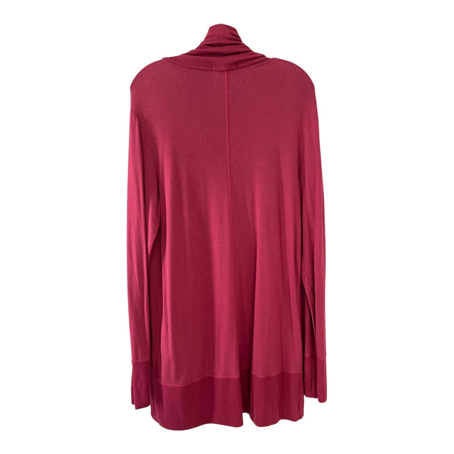 Athleta Pranayama Wrap Cardigan Women’s Medium Burgundy Open Front