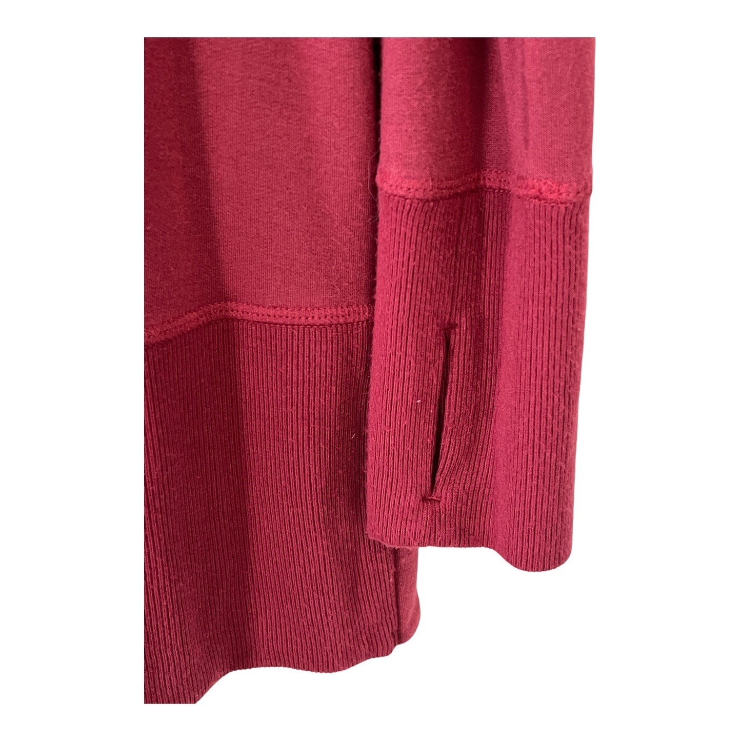 Athleta Pranayama Wrap Cardigan Women’s Medium Burgundy Open Front
