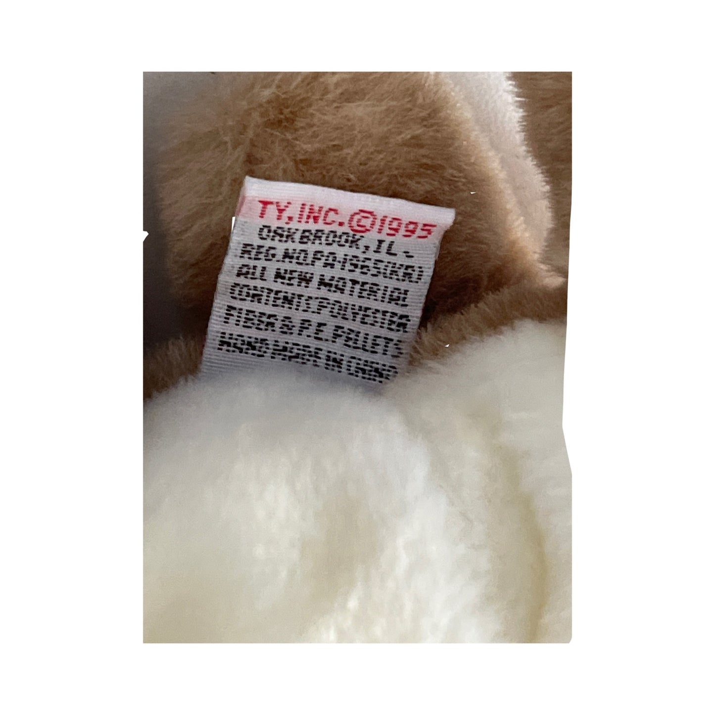 1995 Ty Wrinkles Bulldog Plush 12 Inch Vintage Ty Beanie Baby Style Dog