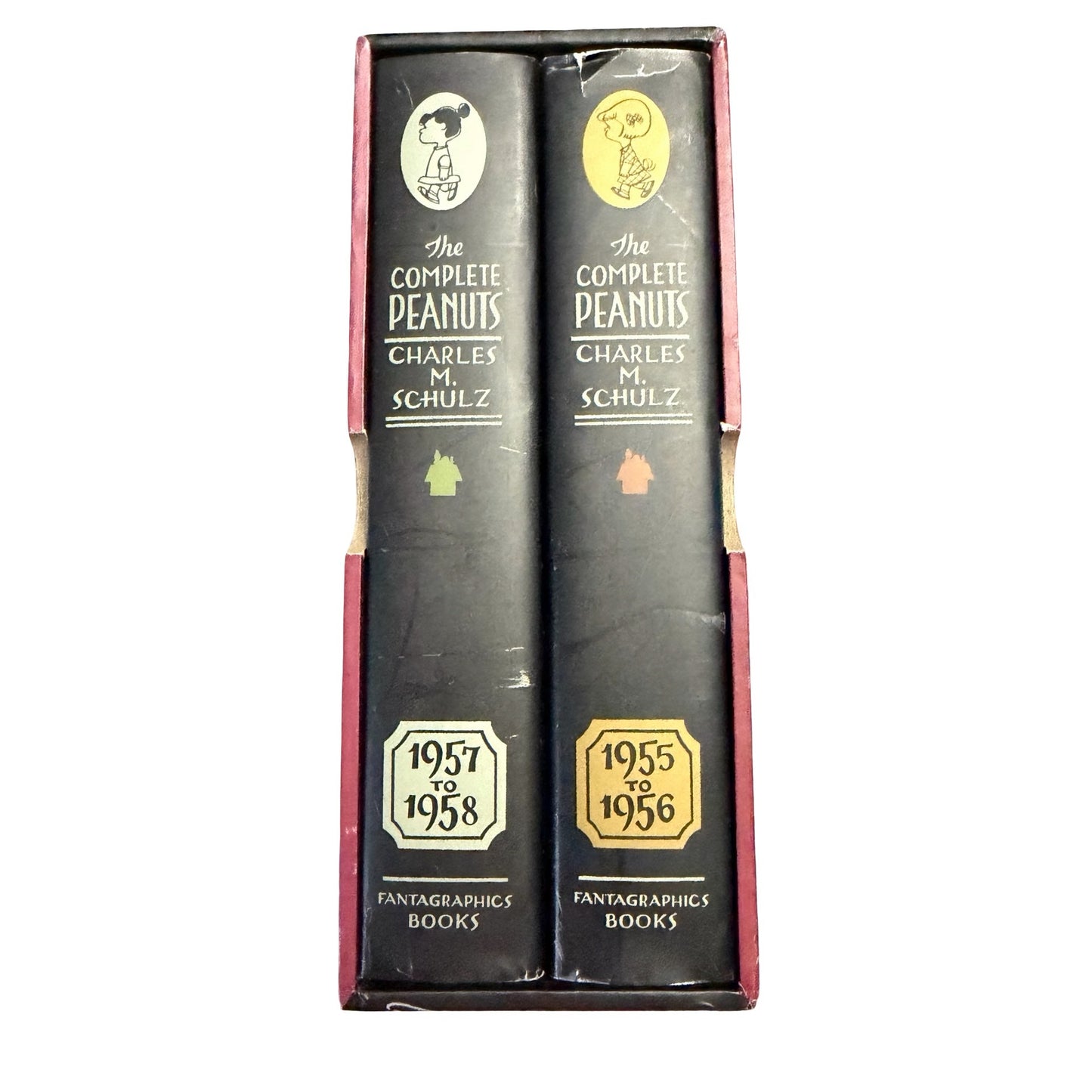 The Complete Peanuts 1955-1958 Charles M Schulz 2 Volume Hardcover Box Set Fantagraphics